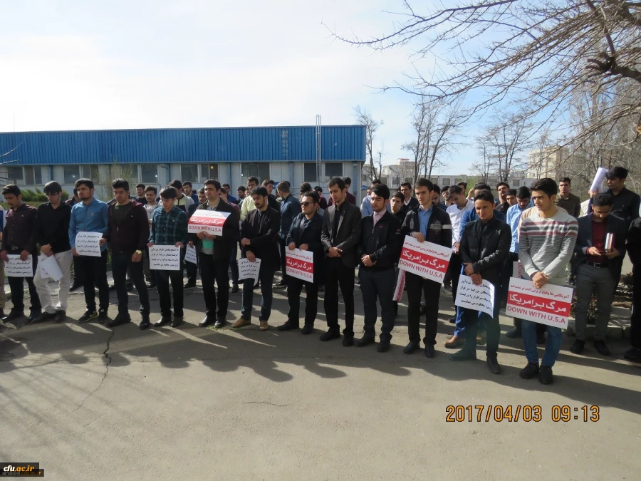 محکومیت اقدام نابخردانه دولت ترامپ علیه سپاه پاسداران انقلاب اسلامی توسط دانشجومعلمان، اساتید و کارکنان دانشگاه فرهنگیان استان اردبیل

«اگر سپاه نبود، کشور هم نبود» 2