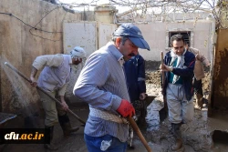 حضور کارکنان و اساتید جهادی دانشگاه فرهنگیان استان لرستان در شهر سیل زده پلدختر
