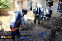 حضور کارکنان و اساتید جهادی دانشگاه فرهنگیان استان لرستان در شهر سیل زده پلدختر