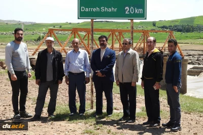 بازدید دکتر طاهری نیا از روستای سیل زده چم مهر پلدختر