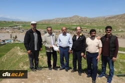 بازدید دکتر طاهری نیا از روستای سیل زده چم مهر پلدختر