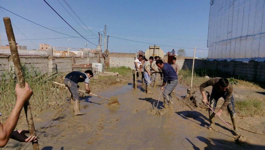 حضوردانشجومعلمان پردیس آیت الله خامنه ای گرگان در قالب اردوی جهادی در مناطق سیل زده 7