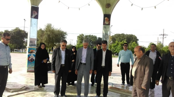 بازدید آقای دکتر کچوییان ، معاونت نظارت ، ارزیابی وتضمین کیفیت ، از ستاد امداد رسانی به سیل زدگان واحد های تابعه مدیریت امور پردیس های استان خوزستان