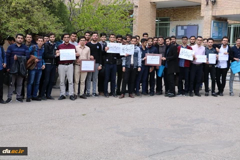 تجمع اعتراضی دانشجویان پردیس شهیدرجایی قزوین درمحکومیت توهین رژیم آمریکا به سپاه پاسداران 5