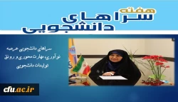 معاون دانشجویی از برگزاری هفته سراهای دانشجویی  با شعار سراهای دانشجویی عرصه نوآوری، مهارت محوری و رونق تولیدات دانشجویی خبر داد 2