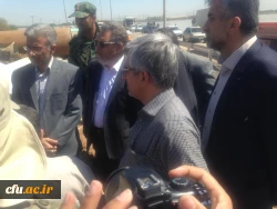 تشکیل جلسه آقای دکتر کچوییان (معاون نظارت ، ارزیابی وتضمین کیفیت )با فرماندار شهرستان کارون و بازدید از مناطق سیل زده این شهرستان