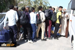 بدرقه و اعزام جمعی از دانشجومعلمان جهادگر داوطلب پردیس علامه طباطبایی دانشگاه فرهنگیان استان بوشهر به مناطق سیل زده خوزستان برای امدادرسانی به هموطنان سیل زده 4