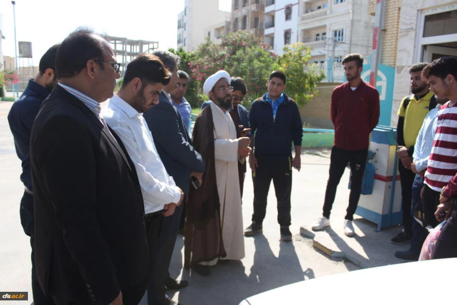 بدرقه و اعزام جمعی از دانشجومعلمان جهادگر داوطلب پردیس علامه طباطبایی دانشگاه فرهنگیان استان بوشهر به مناطق سیل زده خوزستان برای امدادرسانی به هموطنان سیل زده 6