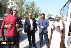 بدرقه و اعزام جمعی از دانشجومعلمان جهادگر داوطلب پردیس علامه طباطبایی دانشگاه فرهنگیان استان بوشهر به مناطق سیل زده خوزستان برای امدادرسانی به هموطنان سیل زده  3