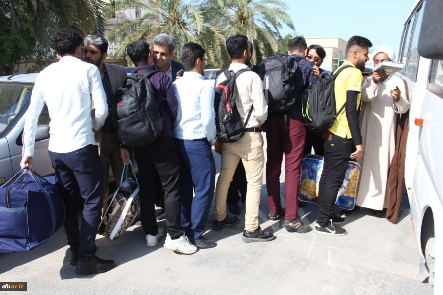 بدرقه و اعزام جمعی از دانشجومعلمان جهادگر داوطلب پردیس علامه طباطبایی دانشگاه فرهنگیان استان بوشهر به مناطق سیل زده خوزستان برای امدادرسانی به هموطنان سیل زده  8