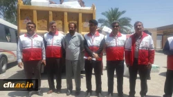 بدرقه و اعزام جمعی از دانشجومعلمان جهادگر داوطلب پردیس علامه طباطبایی دانشگاه فرهنگیان استان بوشهر به مناطق سیل زده خوزستان برای امدادرسانی به هموطنان سیل زده  10