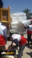 بدرقه و اعزام جمعی از دانشجومعلمان جهادگر داوطلب پردیس علامه طباطبایی دانشگاه فرهنگیان استان بوشهر به مناطق سیل زده خوزستان برای امدادرسانی به هموطنان سیل زده  11