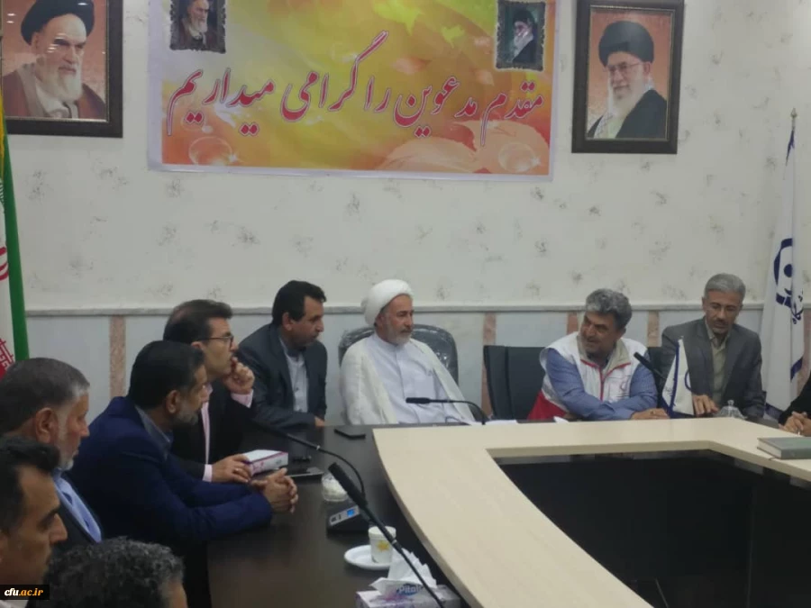 برگزاری جلسه دانشگاه فرهنگیان استان خوزستان با مدیر کل هلال احمر و ستاد مرکزی کمکهای مردمی استان با حضور نماینده مردم اهواز در مجلس شورای اسلامی