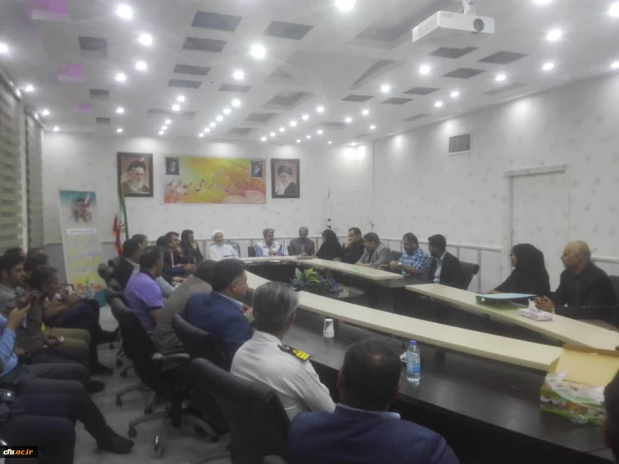 برگزاری جلسه دانشگاه فرهنگیان استان خوزستان با مدیر کل هلال احمر و ستاد مرکزی کمکهای مردمی استان با حضور نماینده مردم اهواز در مجلس شورای اسلامی