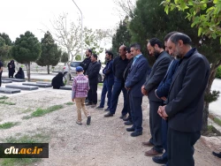 شرکت دانشجو معلمان پردیس امام جعفر صادق(ع) خواهران و جمعی از کارکنان پردیس های خراسان شمالی در مراسم چهلمین روز درگذشت دانشجو معلم عاطفه تقی زاده 2