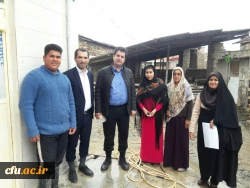 بازدید معاون آموزش و تحصیلات تکمیلی دانشگاه فرهنگیان از مناطق سیل زده استان گلستان 2