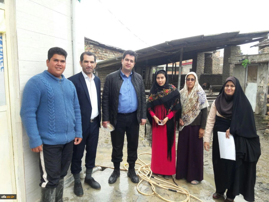 بازدید معاون آموزش و تحصیلات تکمیلی دانشگاه فرهنگیان از مناطق سیل زده استان گلستان 2