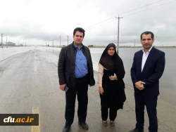 بازدید معاون آموزش و تحصیلات تکمیلی دانشگاه فرهنگیان از مناطق سیل زده استان گلستان 6