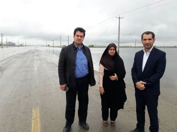بازدید معاون آموزش و تحصیلات تکمیلی دانشگاه فرهنگیان از مناطق سیل زده استان گلستان 6