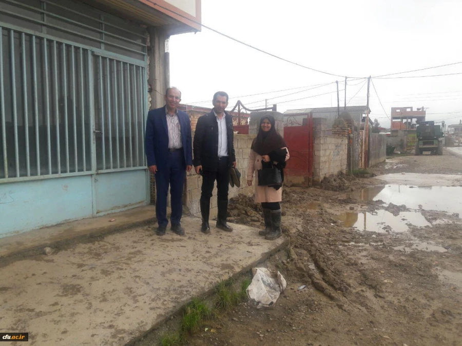 بازدید معاون آموزش و تحصیلات تکمیلی دانشگاه فرهنگیان از مناطق سیل زده استان گلستان 4