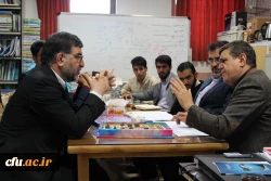 دیدار دکتر خنیفر رئیس دانشگاه فرهنگیان با امیر آبادی نماینده مردم شریف قم و عضو هیات رئیسه مجلس شورای اسلامی