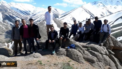 صعود دانشجو معلمان پردیس شهید مقصودی همدان به ارتفاعات الوند و زیارت قبور شهدای گمنام دشت میشان به مناسبت گرامیداشت هفته سراهای دانشجویی