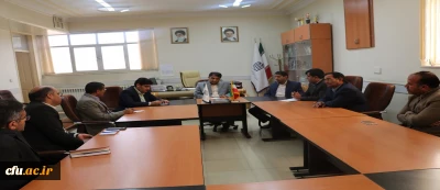 نشست دانشگاه فرهنگیان کهگیلویه و بویراحمد  و اداره نوسازی، توسعه و تجهیز مدارس با موضوع هماهنگی جهت ساخت سرای دانشجویی