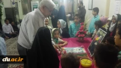 دیدار دکتر جرفی سرپرست مدیریت امور پردیس های استان خوزستان و هیأت همراه با خانواده شهید مدافع حرم (سید داود نریمیسا ) در سالروز تولد شهید