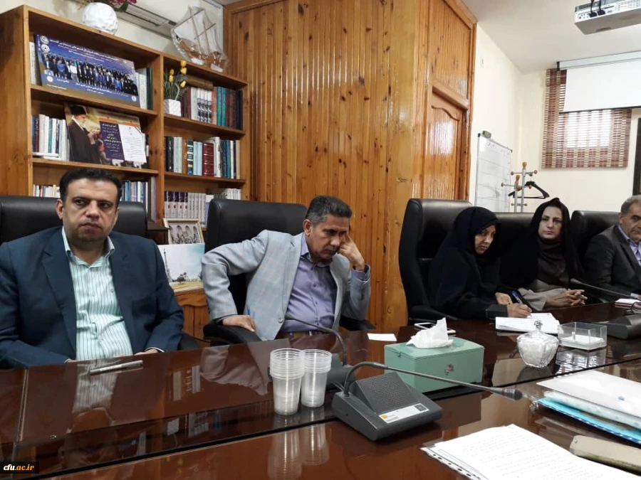 نسشت شورای کارورزی دانشگاه فرهنگیان هرمزگان با حضور مدیر کل آموزش و پرورش استان 7