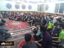 برگزاری نماز جماعت و افطاری مدیریت استانی با دانشجو معلمان اندیمشک وجلسه پرسش و پاسخ با دانشجویان