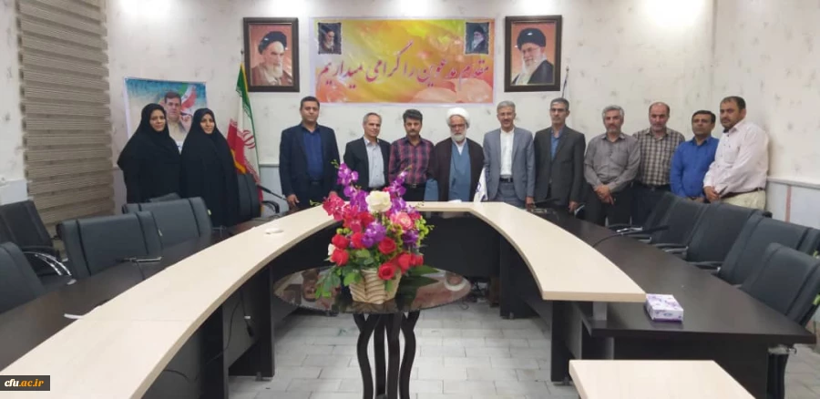 مراسم تکریم ،تودیع و معارفه آقایان راخدایی و کلانتر رشیدی کارشناس مسئولان طرح برنامه و بودجه و امور مالی قبلی و جدید دانشگاه فرهنگیان استان خوزستان