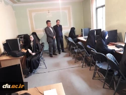 بازدید اعضای کمیته آموزش الکترونیکی و تولید محتوای دانشگاه فرهنگیان استان از روند برگزاری دوره مهارتهای هفتگانه ICDL 2
