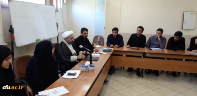 دیدار سرپرست امور پردیس های استان قزوین با مسئولین تشکل های دانشجویی درخصوص تبیین بیانیه گام دوم انقلاب اسلامی