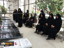 حضور دانشجومعلمان دانشگاه فرهنگیان آذربایجان شرقی در مزار شهدا