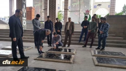 حضور دانشجومعلمان دانشگاه فرهنگیان آذربایجان شرقی در مزار شهدا