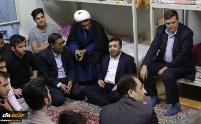 دیدار صمیمی  قائم مقام وزیر آموزش و پرورش، رییس و  اعضای هیات رئیسه دانشگاه فرهنگیان با دانشجو معلمان پردیس شهید چمران
