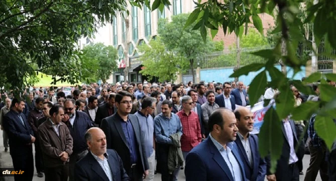 حضور اساتید، کارکنان و دانشجومعلمان دانشگاه فرهنگیان اردبیل در راهپیمایی روز جهانی قدس 4