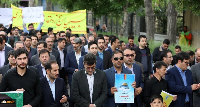 حضور اساتید، کارکنان و دانشجومعلمان دانشگاه فرهنگیان اردبیل در راهپیمایی روز جهانی قدس 5