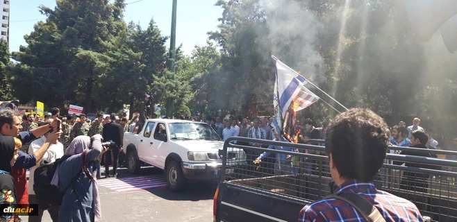 شرکت اساتید،دانشجویان وکارکنان دانشگاه فرهنگیان استان قزوین درراهپیمایی باشکوه روزجهانی قدس 7