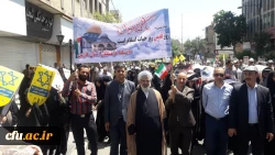 حضور پرسنل و دانشجویان دانشگاه فرهنگیان فارس در راهپیمایی روز جهانی قدس 4