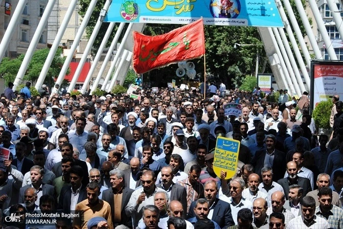 حضور دانشگاهیان انقلابی دانشگاه فرهنگیان استان لرستان در راهپیمایی روز جهانی قدس