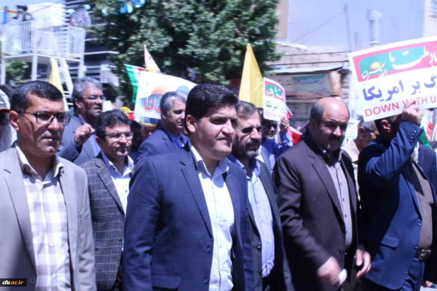 حضور دانشگاه فرهنگیان استان کهگیلویه و بویراحمد در راهپیمایی روز جهانی قدس 3