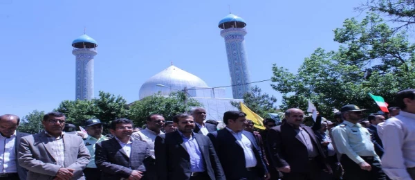 حضور دانشگاه فرهنگیان استان کهگیلویه و بویراحمد در راهپیمایی روز جهانی قدس 2