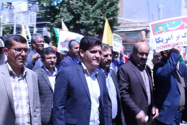 حضور دانشگاه فرهنگیان استان کهگیلویه و بویراحمد در راهپیمایی روز جهانی قدس 3