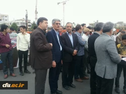 همزمان با سراسر کشور برگزار شد؛
حضور پر شور دانشگاهیان دانشگاه فرهنگیان خراسان رضوی در راهپیمایی روز جهانی قدس 3