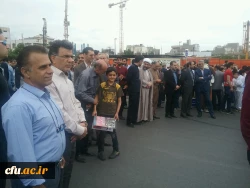 همزمان با سراسر کشور برگزار شد؛
حضور پر شور دانشگاهیان دانشگاه فرهنگیان خراسان رضوی در راهپیمایی روز جهانی قدس 5