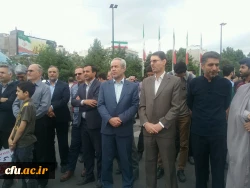 همزمان با سراسر کشور برگزار شد؛
حضور پر شور دانشگاهیان دانشگاه فرهنگیان خراسان رضوی در راهپیمایی روز جهانی قدس 11