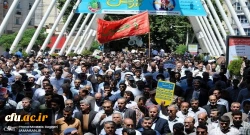 حضور دانشگاهیان انقلابی دانشگاه فرهنگیان استان لرستان در راهپیمایی روز جهانی قدس