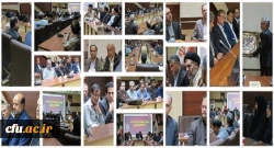 مراسم تکریم و معارفه مسئول سابق و جدید حراست دانشگاه فرهنگیان آذربایجان شرقی