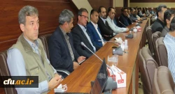 مراسم تکریم و معارفه مسئول سابق و جدید حراست دانشگاه فرهنگیان آذربایجان شرقی